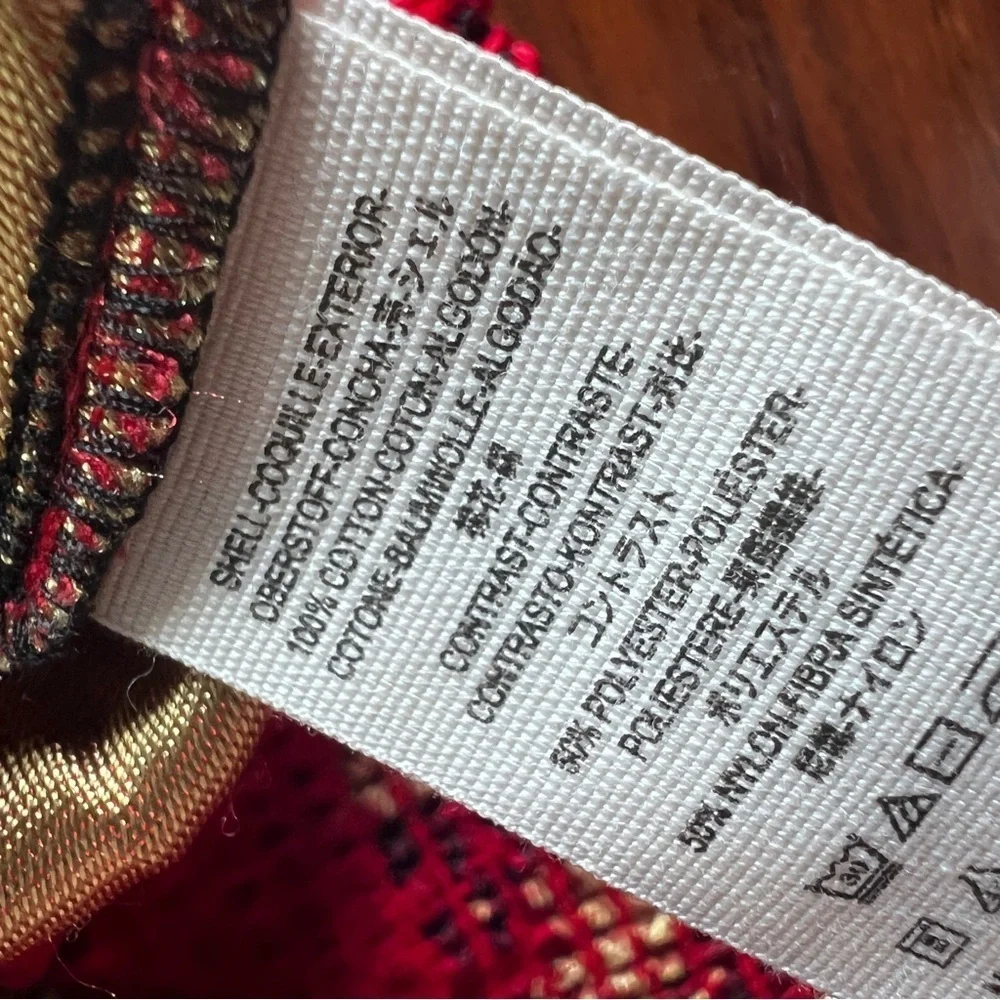 Free People Gabbie Zip Up Hoodie Red Black Sz small